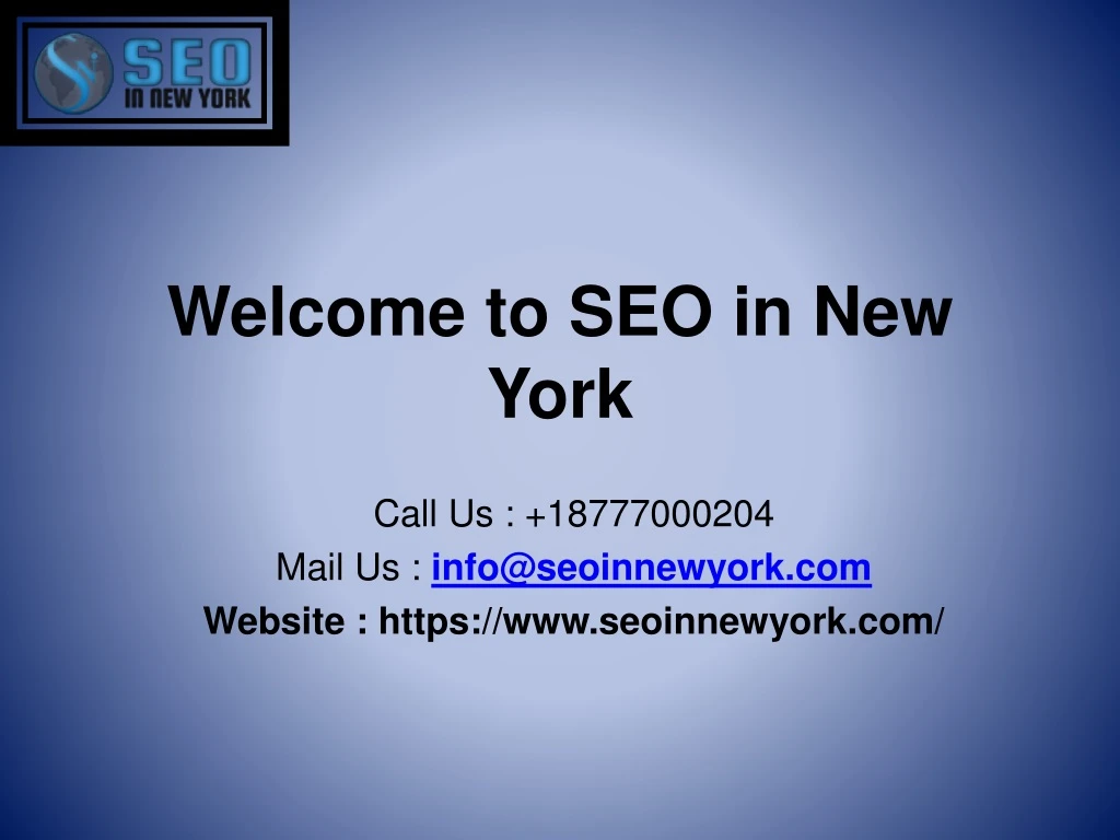 welcome to seo in new york