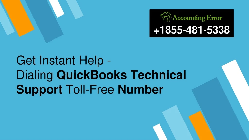 get instant help dialing quickbooks technical support toll free number