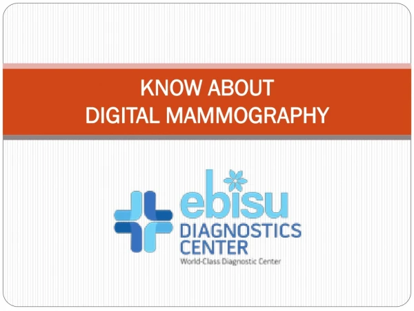 Breast Mammography Test in Bangalore | Ebisu Diagnostics
