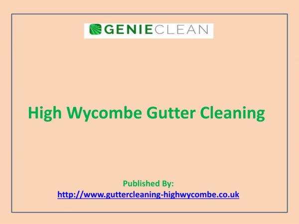 High Wycombe Gutter Cleaning