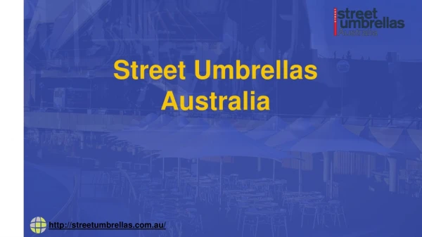 permanent outdoor shade structures- street umbrellas Australia