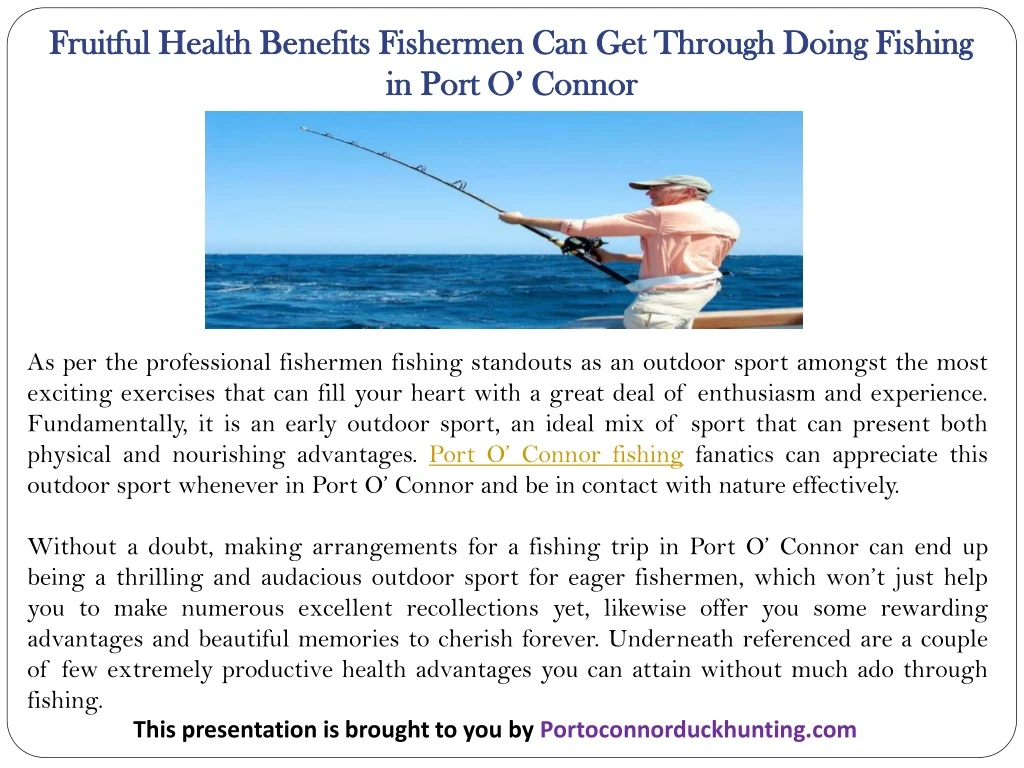 fruitful health benefits fishermen