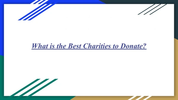 Best Charities to Donate Fund in USA - iConnectX