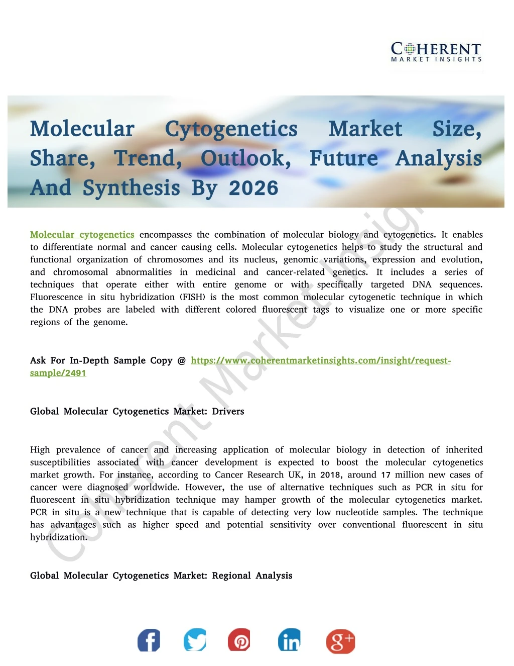 molecular cytogenetics molecular cytogenetics