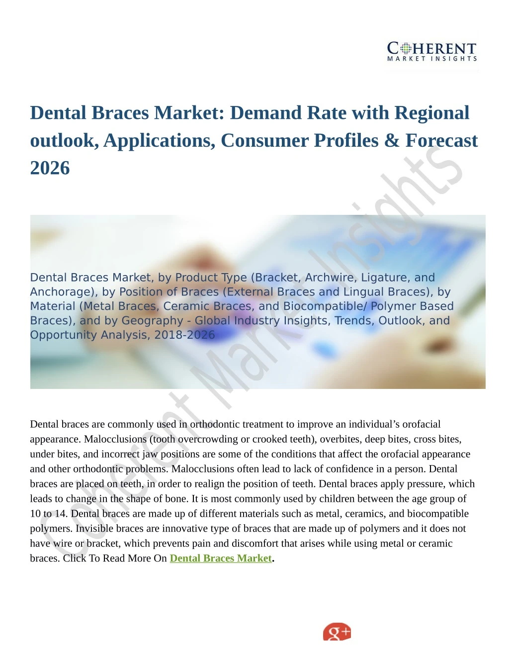 dental braces market demand rate with regional