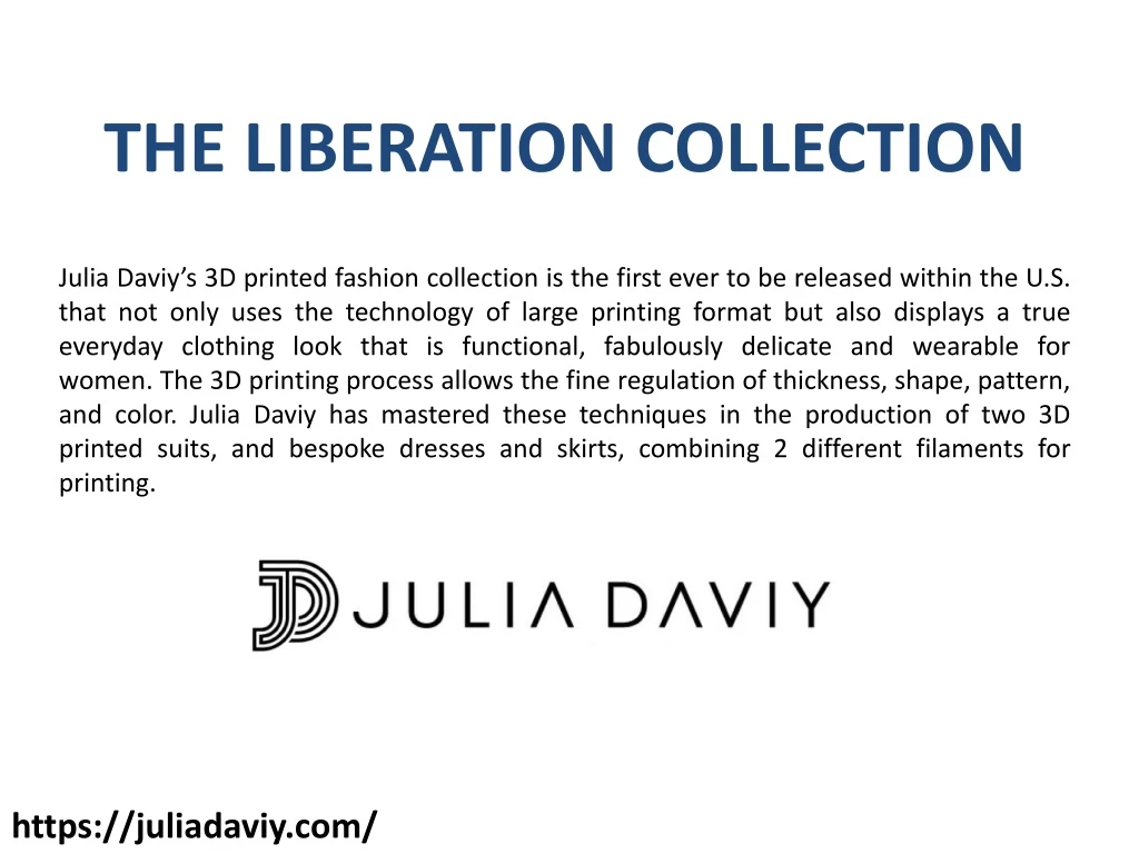 the liberation collection julia daviy