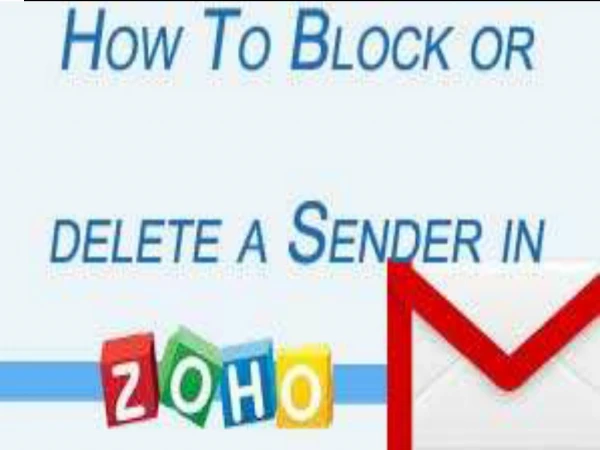 How to Block or delete a Sender in Zoho Mail?