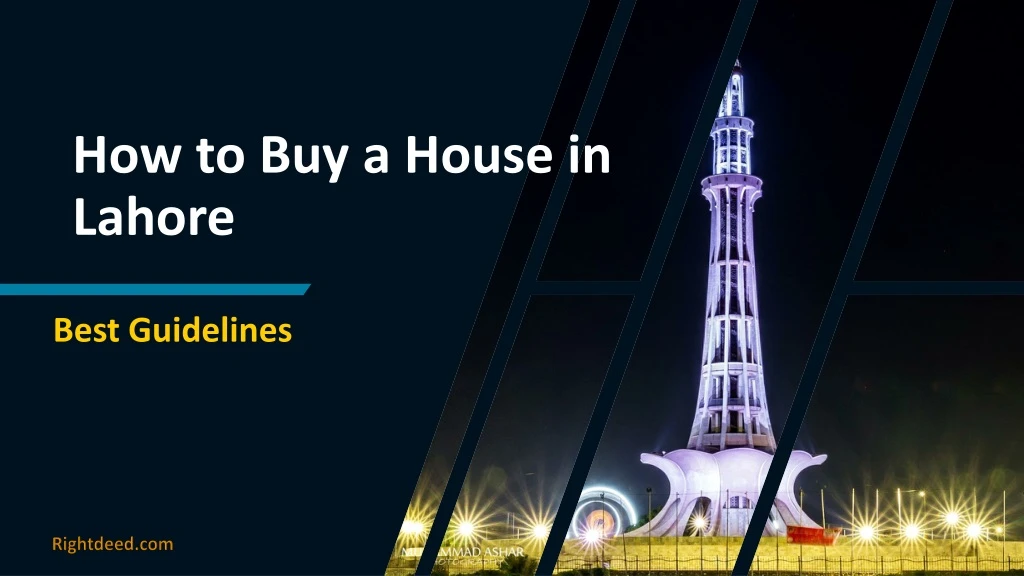 how to buy a house in lahore