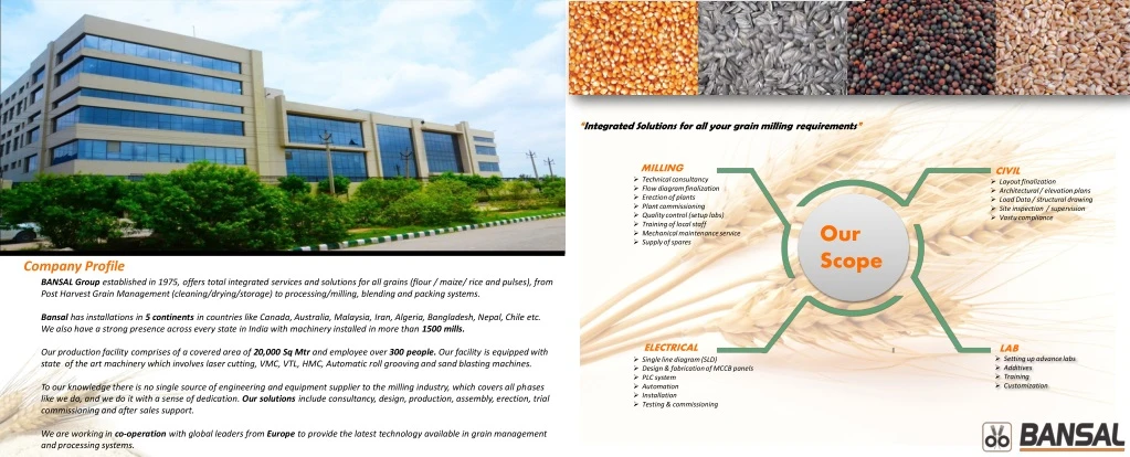 integrated solutions for all your grain milling