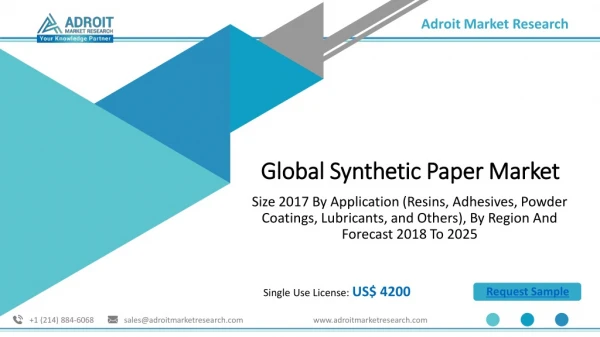 Global Synthetic Paper Market Size, Share , Price Analysis Report 2025