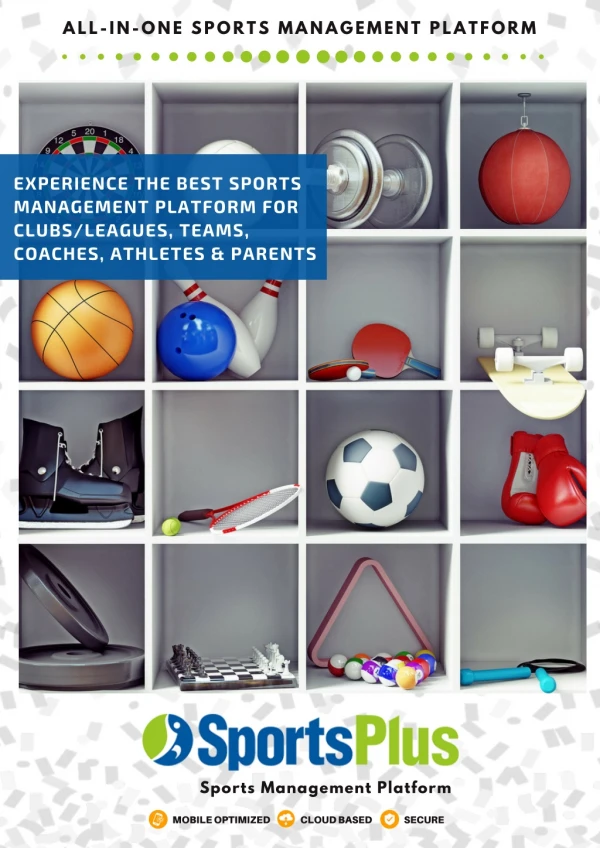 SportsPlus - Sports Management App