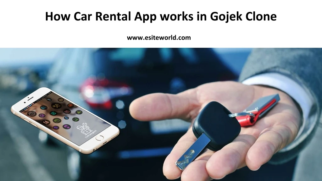 how car rental app works in gojek clone