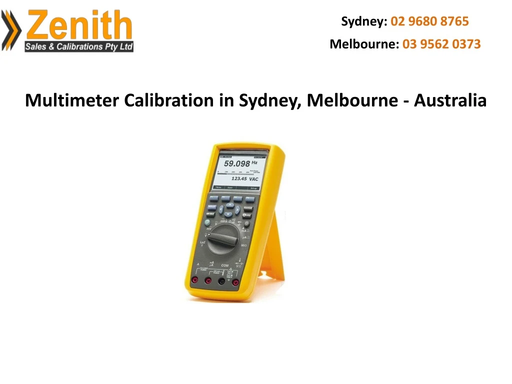 multimeter calibration in sydney melbourne australia