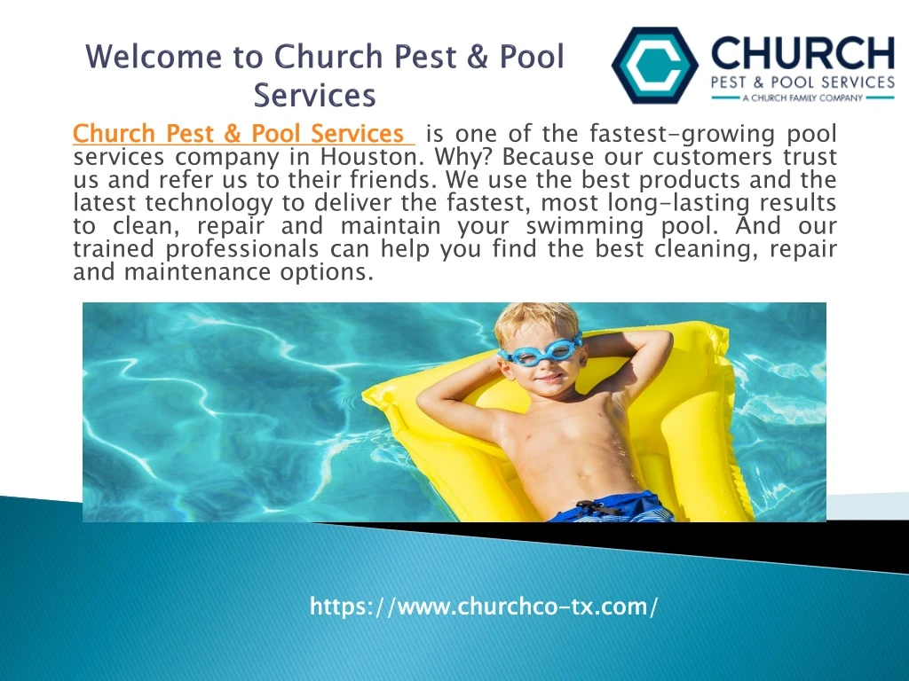 welcome to church pest pool services