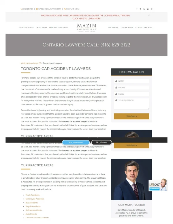 Ontario accident lawyer