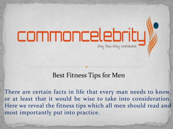 Fitness Tips for Men