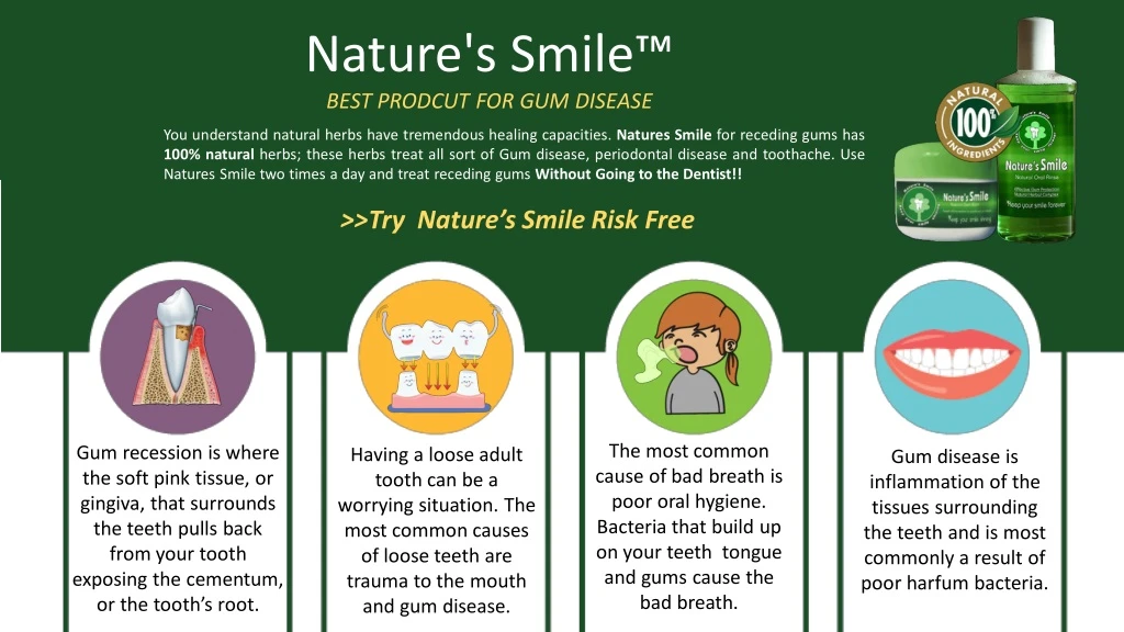 nature s smile best prodcut for gum disease