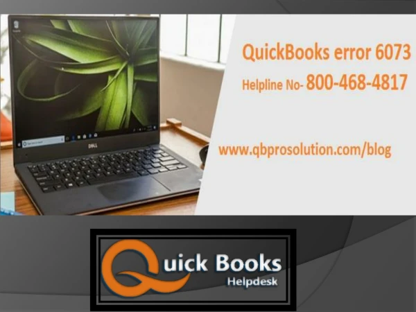Easy fix QuickBooks Error 6073