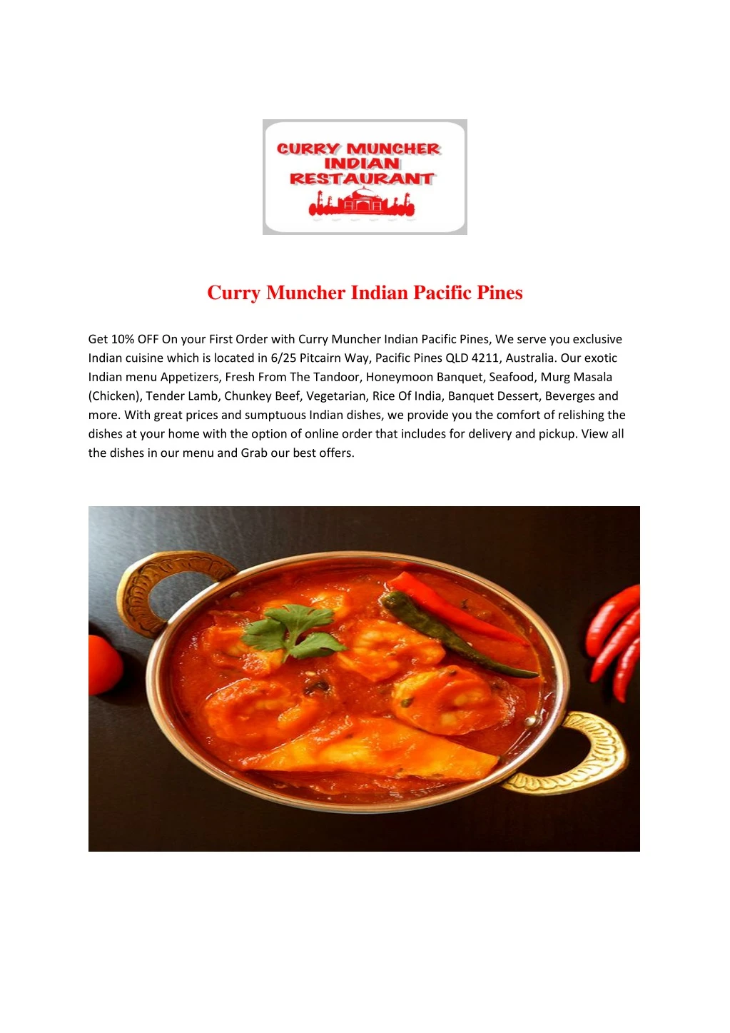 curry muncher indian pacific pines