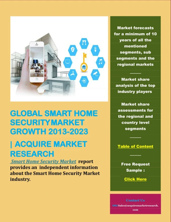 CAGR of 15.56% during 2018 - 2023 -Smart Home Security Market