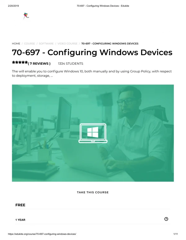 70-697 - Configuring Windows Devices - Edukite