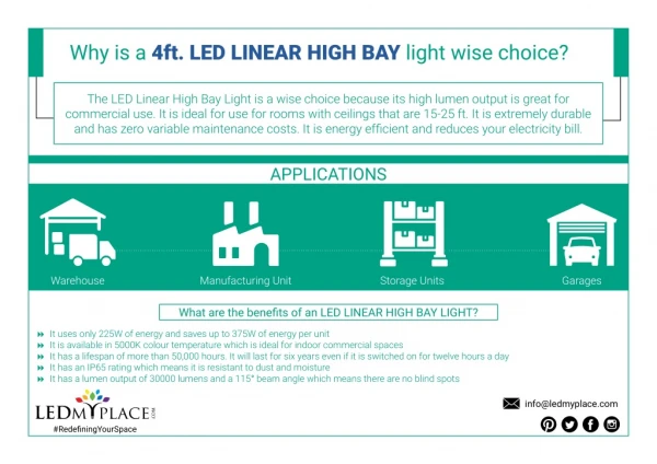 Why 4ft LED Linear High Bay Light is The Best Choice?