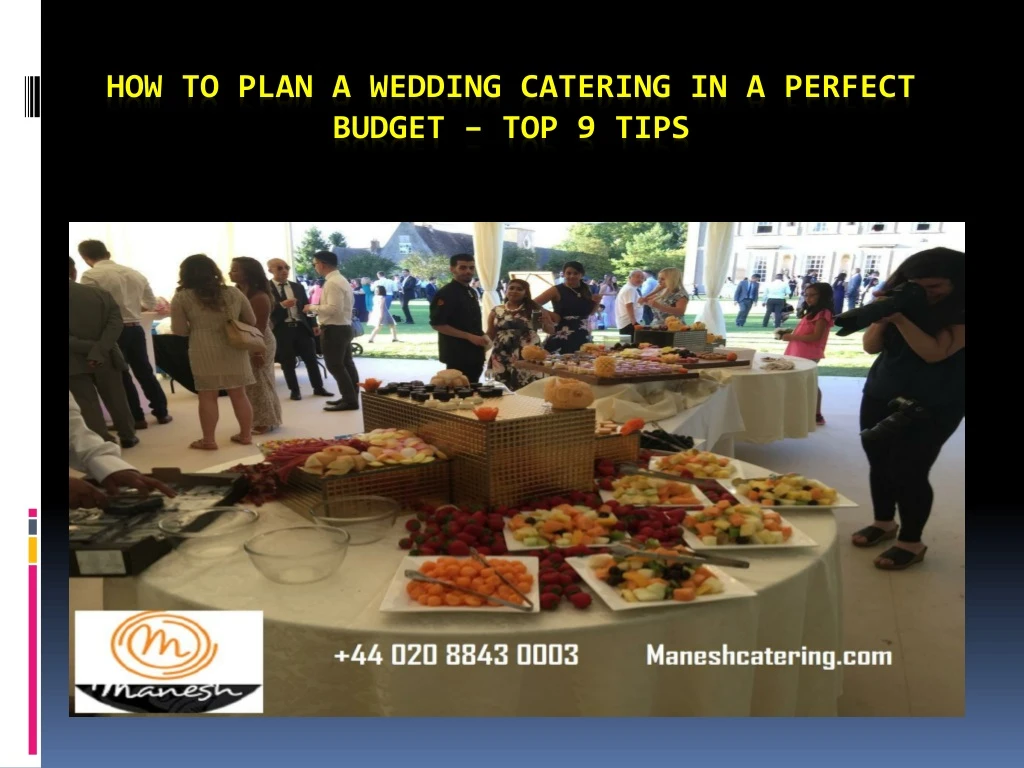 how to plan a wedding catering in a perfect budget top 9 tips