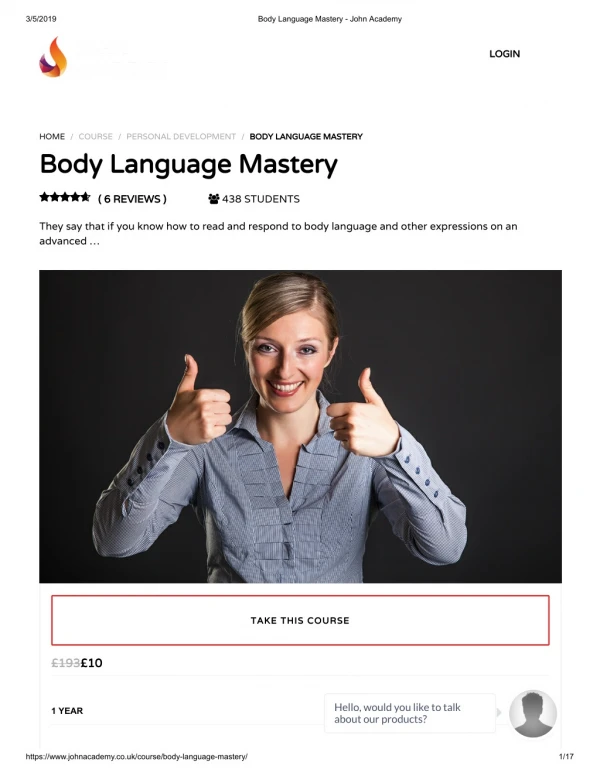 Body Language Mastery - John Academy