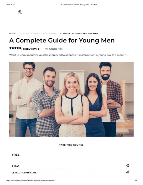 A Complete Guide for Young Men - Edukite