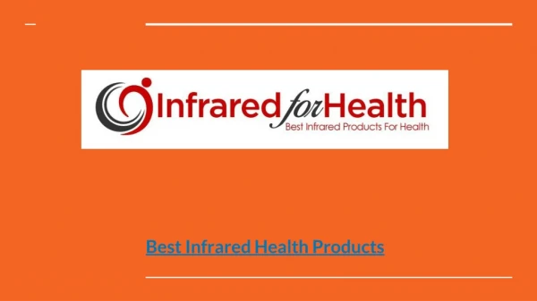 Infrared for Health
