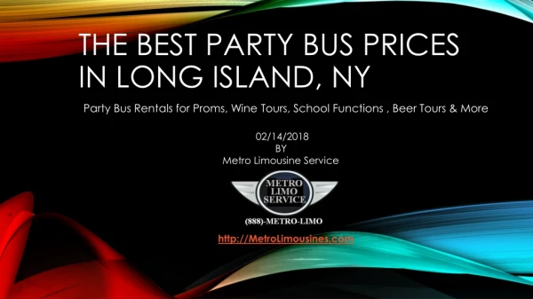 Party Bus Rentals Long Island