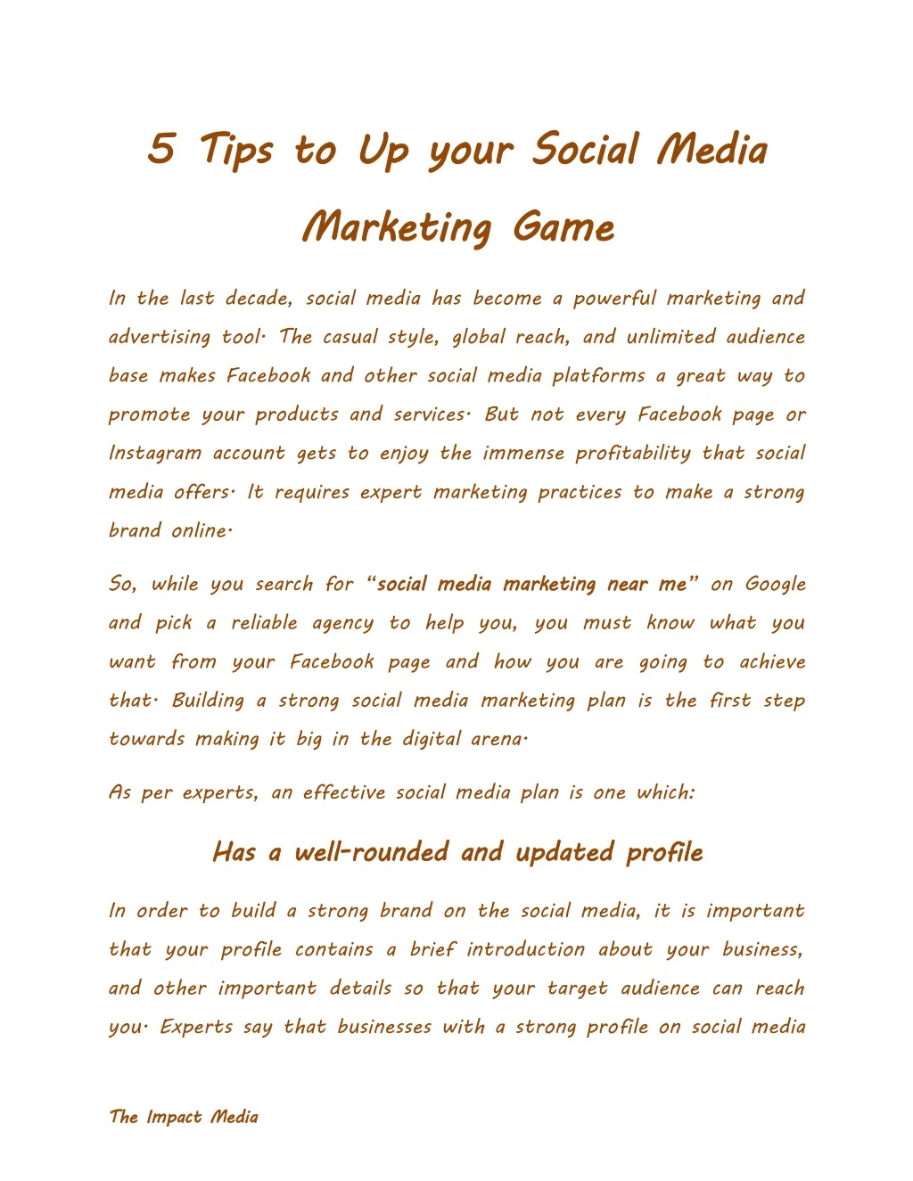 5 tips to up your social media marketing game
