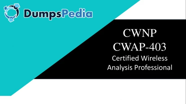 CWAP-403 Questions and Answers Dumps