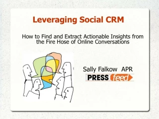 Leveraging Social CRM - slide 1