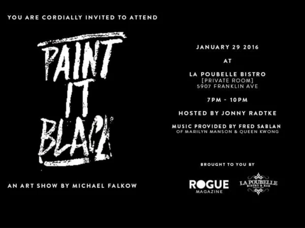 Paint it Black Art Show