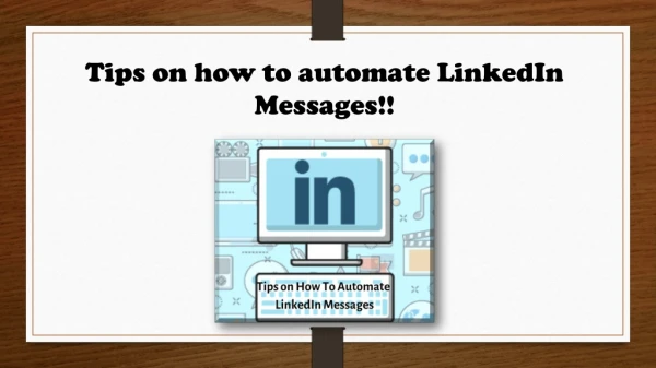 Automate LinkedIn Messages!!