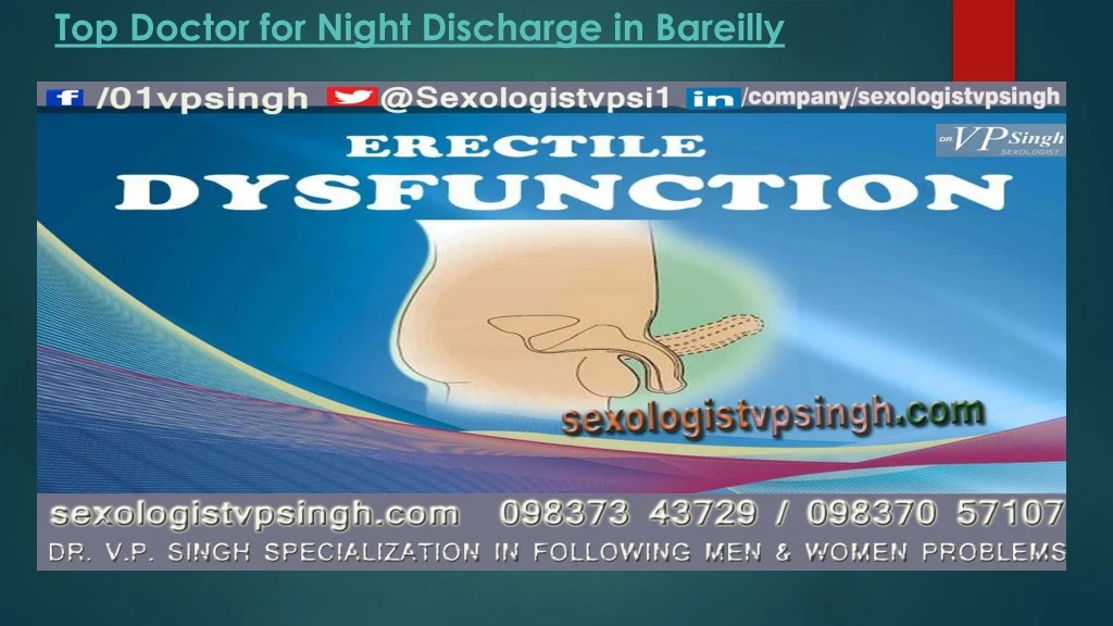 top doctor for night discharge in bareilly