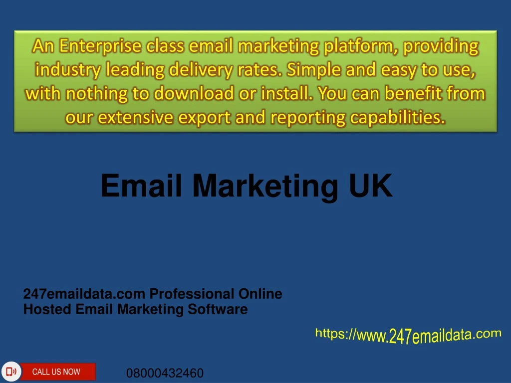 an enterprise class email marketing platform