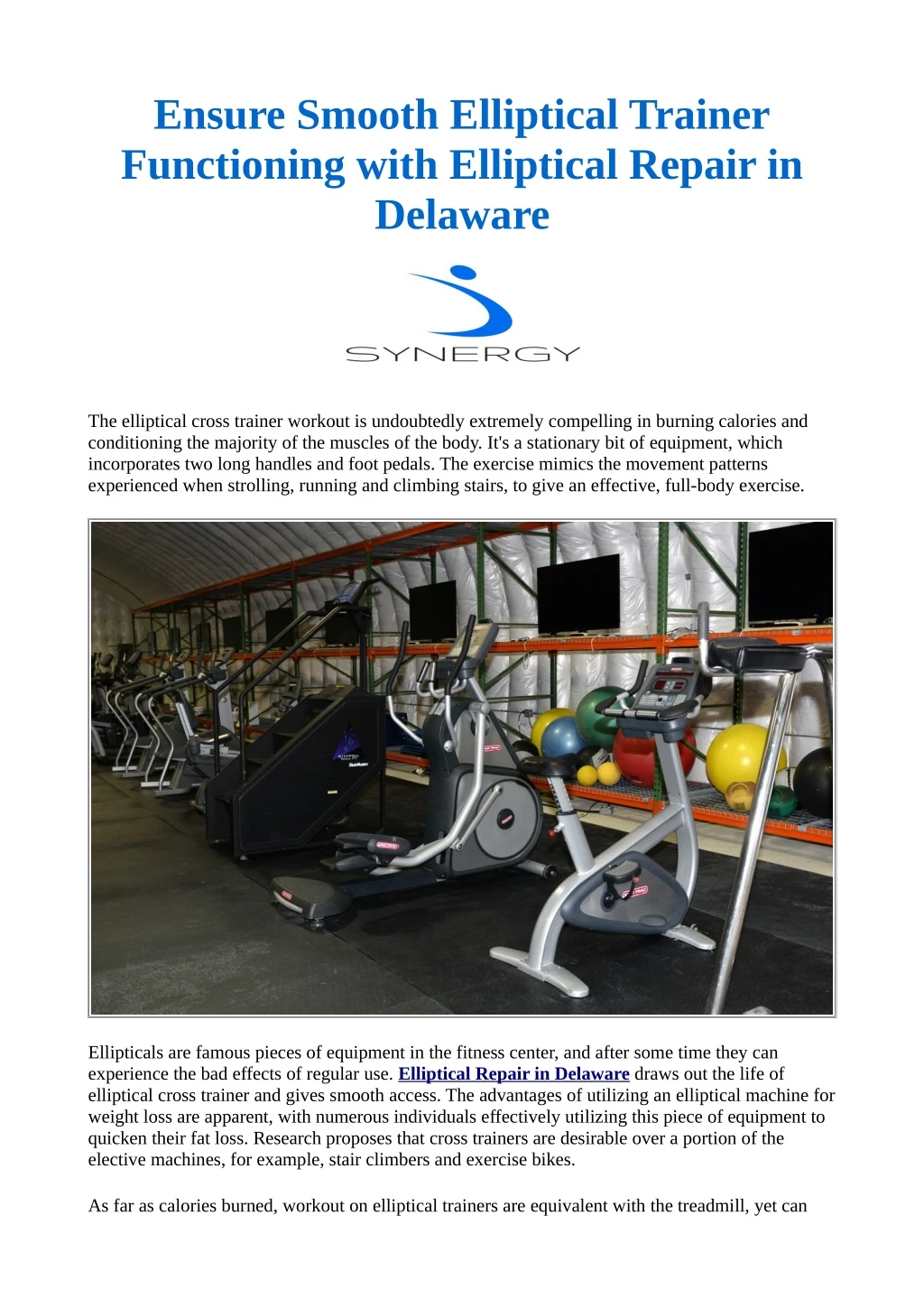 ensure smooth elliptical trainer functioning with