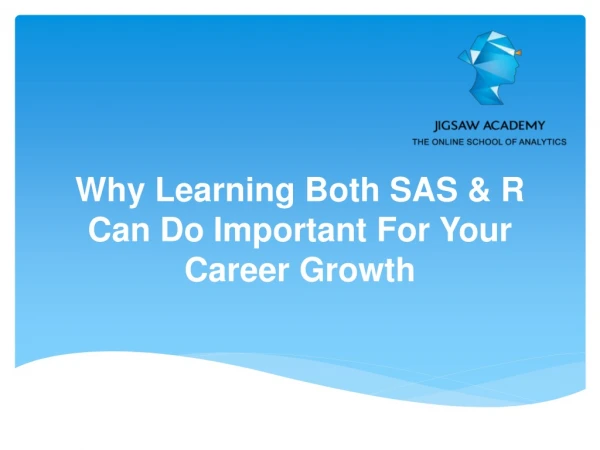 Why Learning Both SAS & R Can Do Important For Your Career Growth