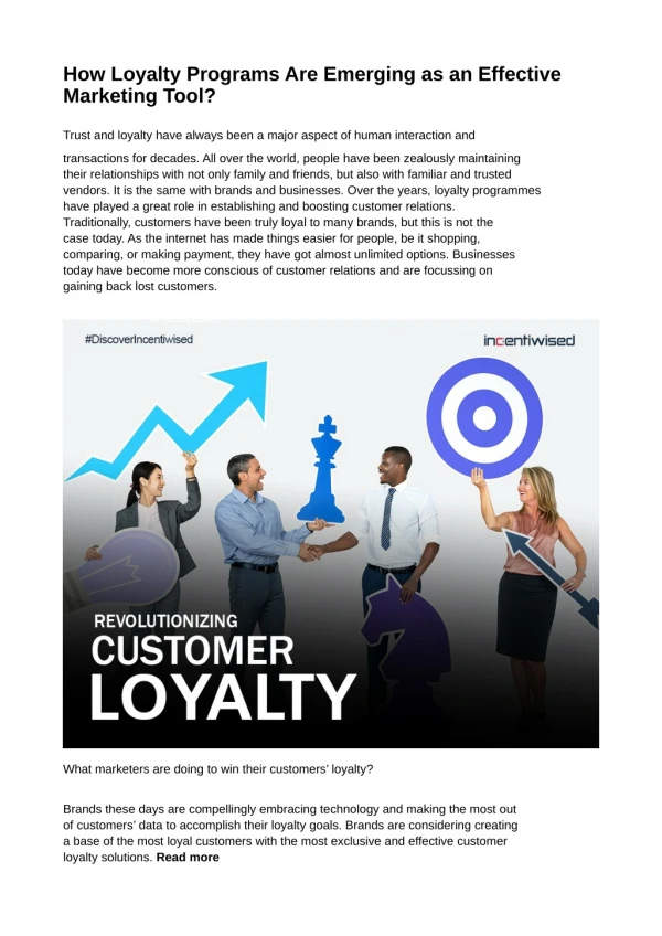 How Loyalty Programs Are Emerging as an Effective Marketing Tool?