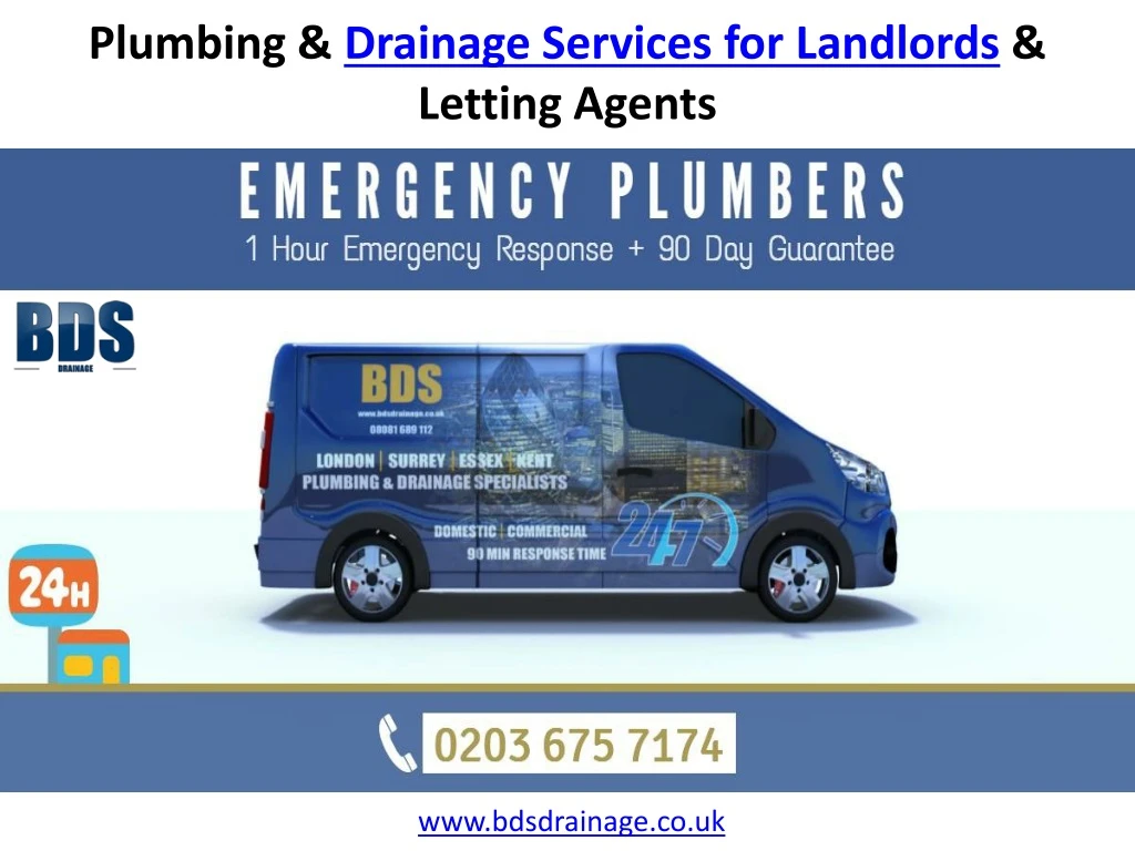 plumbing drainage services for landlords letting