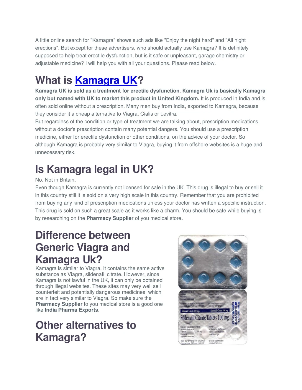 a little online search for kamagra shows such