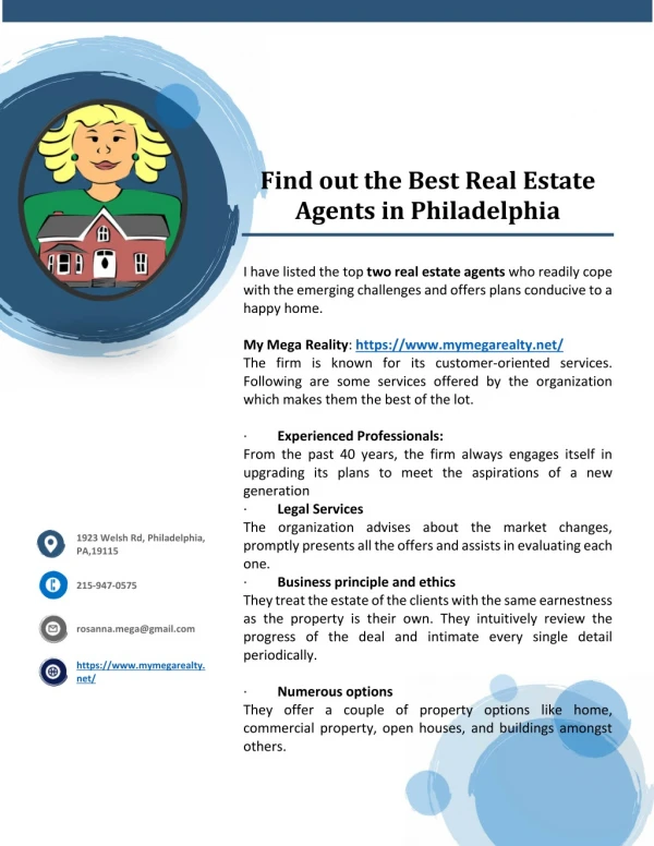 Find out the Best Real Estate Agents in Philadelphia