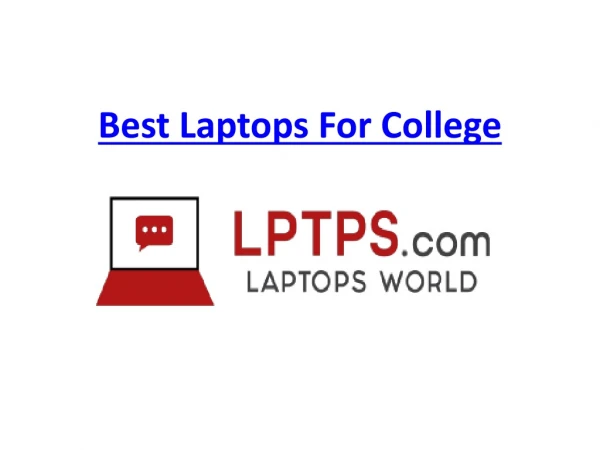 Best Laptops For College