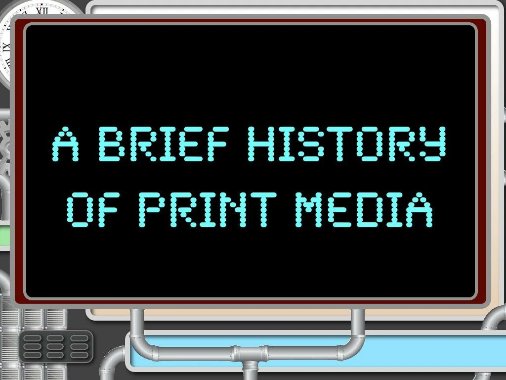 the media time machine the history of the print media