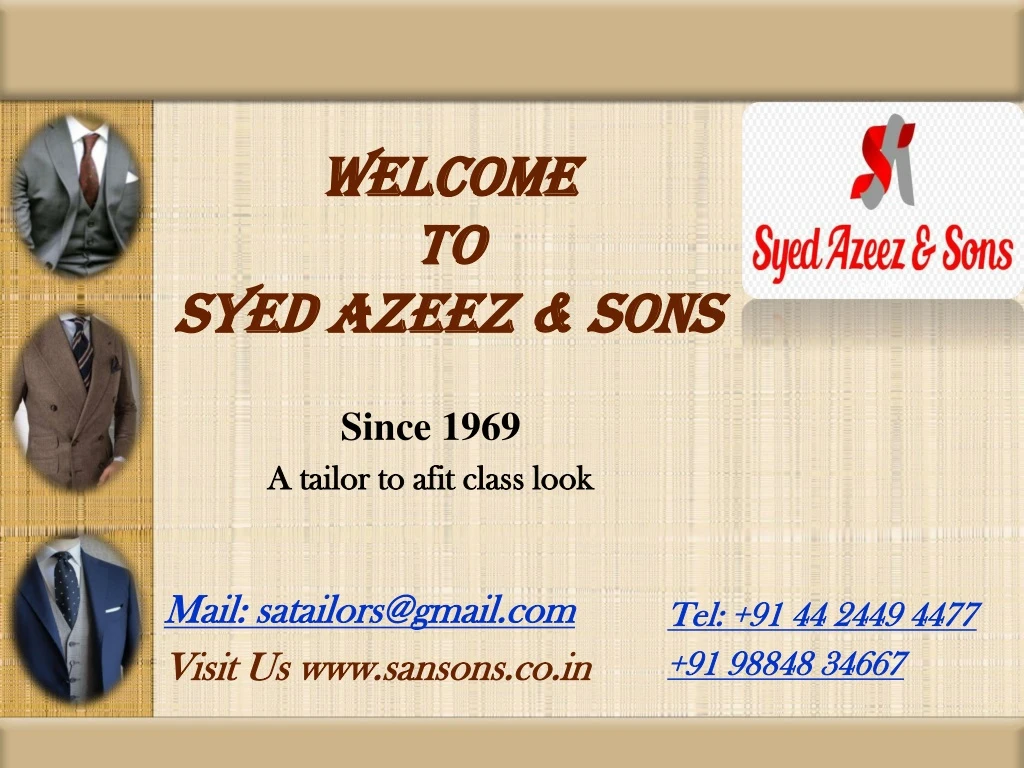 welcome to syed azeez sons