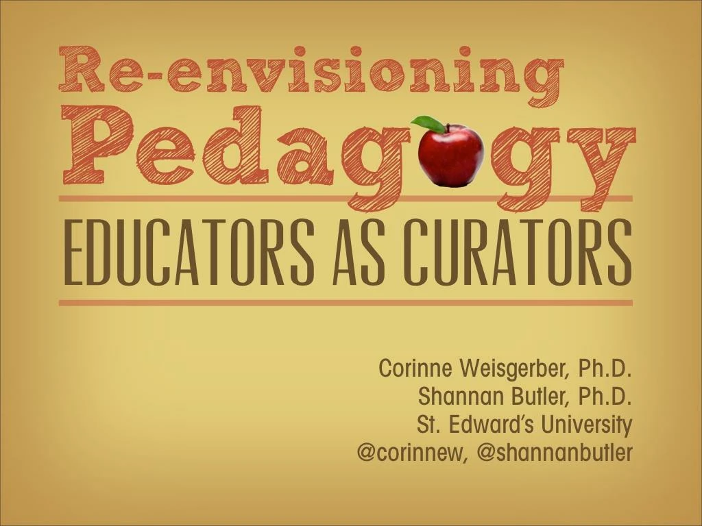 re envisioning modern pedagogy educators as curators