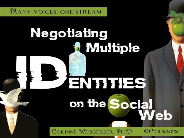 Negotiating multiple identities on the social web