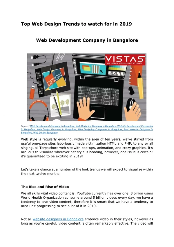 Web Development Company in Bangalore | Web Design Company in Bangalore - Vistas AD Media